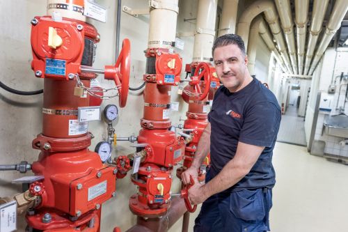 Trigion brandveiligheid man voor installatie