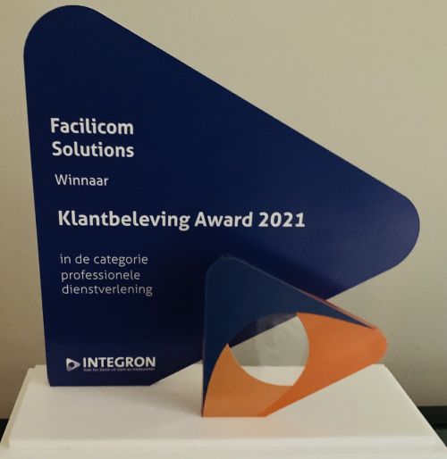 Award Klantbeleving 2021 gewonnen door Facilicom Solutions