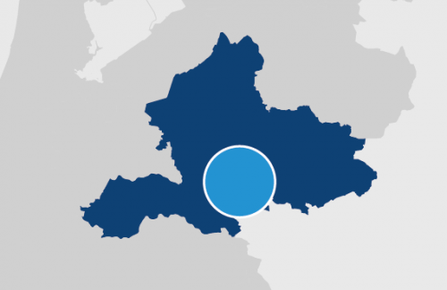 Plattegrond regio Arnhem/Ede
