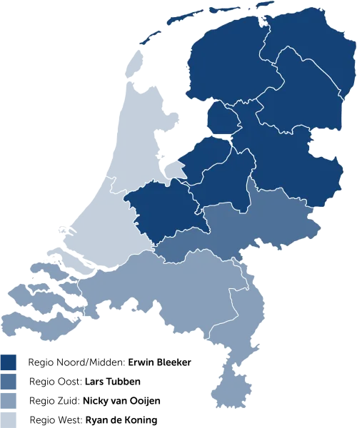 Servicegebied Gom kantoren MKB