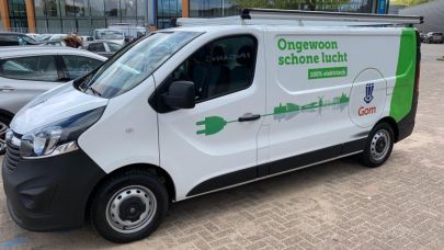 de eerste elektrische bedrijfsbus van Gom Specialistische Reiniging