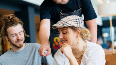 collega's bestellen lunch op Food&i app