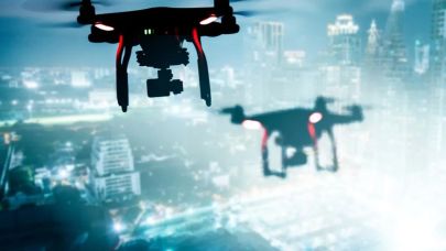 drones in de lucht