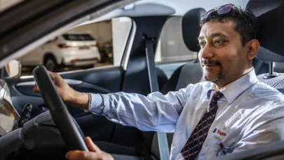 Scango auto met beveiliger