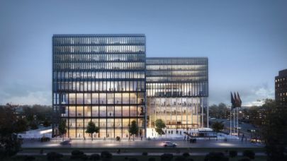 Afbeelding van de nieuwe Rechtbank Amsterdam Afbeelding van de nieuwe Rechtbank Amsterdam