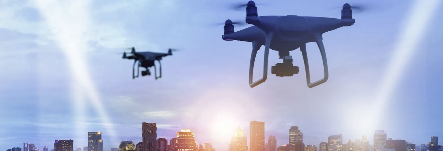 drones in de lucht