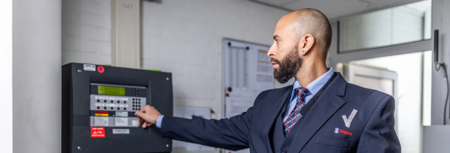 beveiliger bij inbraakbeveiligingsapparatuur