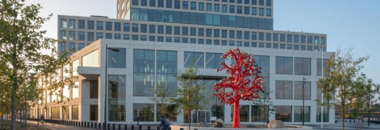 Het imposante gebouw van de rechtbank Breda