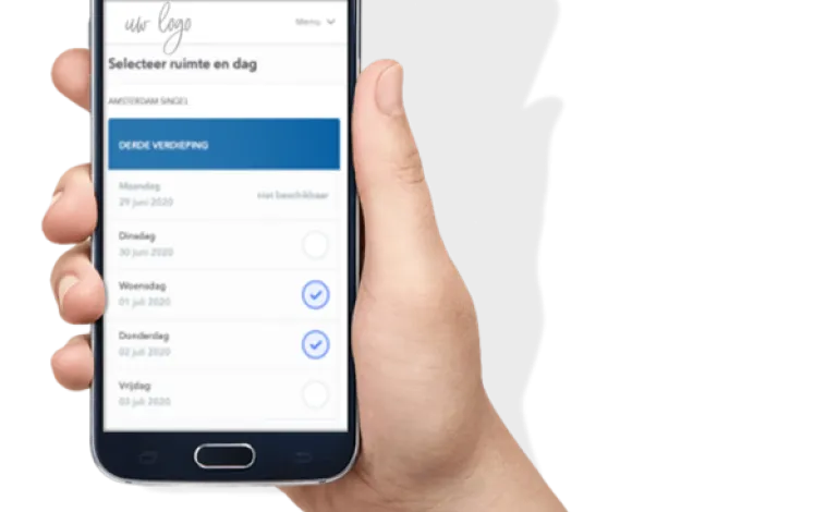 GSM met app display