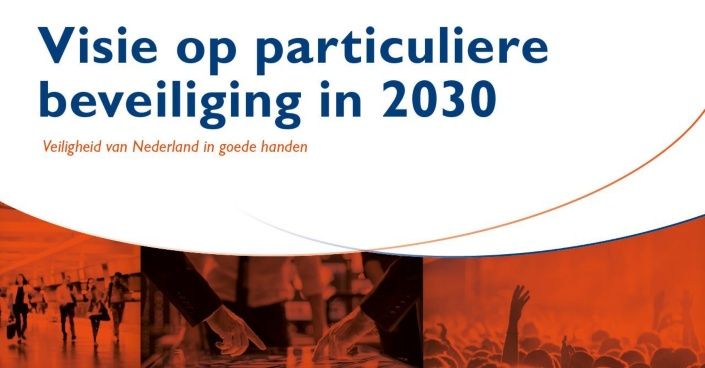 Foto van de voorkant van het document Visie op particuliere beveiliging in 2030.