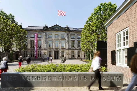 De voorkant van het Noordbrabants Museum in ’s-Hertogenbosch.
