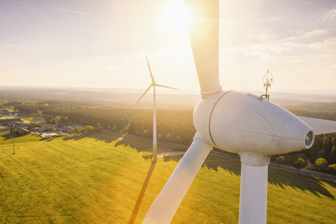 Elektriciteit uit windmolen en zonne-energie