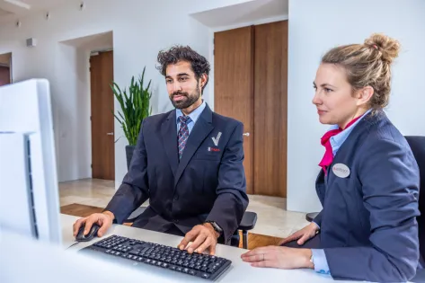 receptie en servicepunt samengevoegd