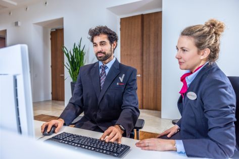 receptie en servicepunt samengevoegd