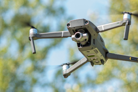 Drone op bedrijventerrein