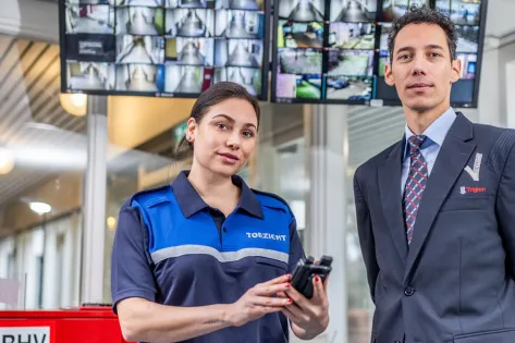 Beveiliger en toezichthouder