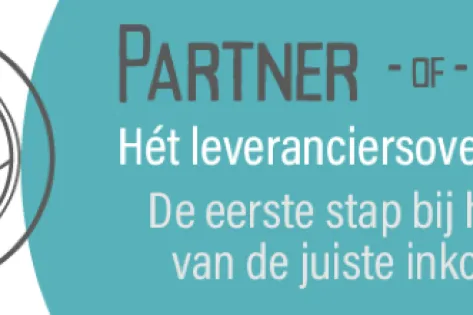 Logo met twee schuddende handen in een cirkel met sterren en de tekst ‘Partner of Choice – Hét leveranciersoverzicht 2020, de eerste stap bij het maken van de juiste inkoopkeuze’.